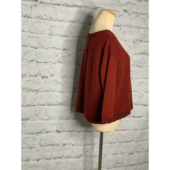 BB Dakota red split back oversized sweater size XS - Picture 10 of 12